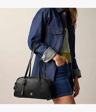Danni Leather Shoulder Bag
