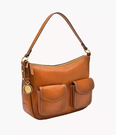 Jolie Leather Small Bucket Crossbody Bag