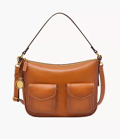 Jolie Leather Small Bucket Crossbody Bag