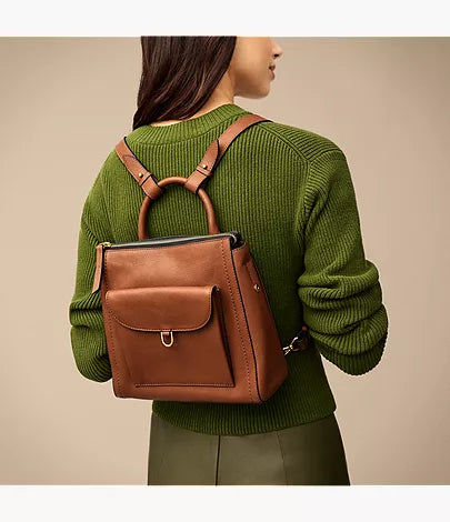 Parker Leather Small Backpack